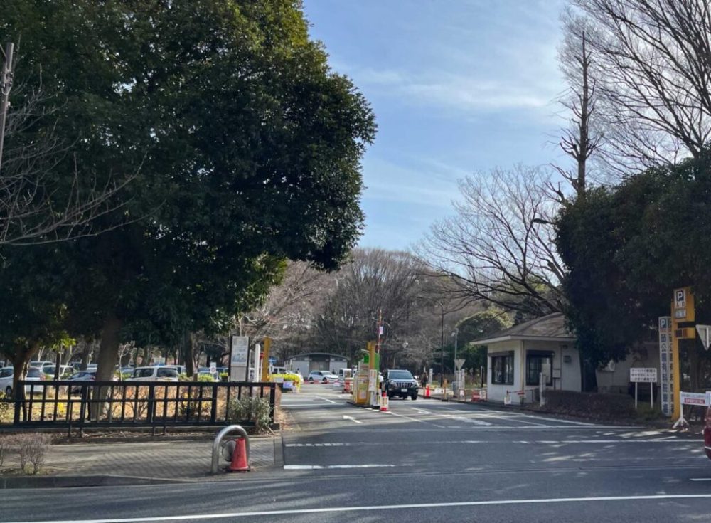 砧公園駐車場