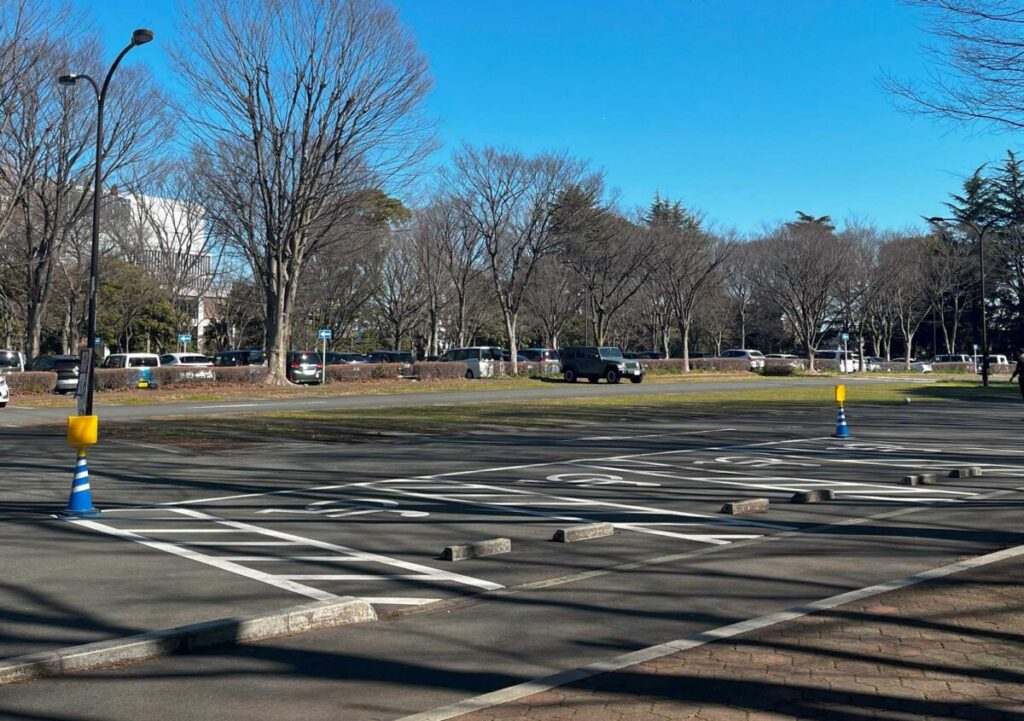 2024年3月週末の砧公園駐車場の混雑状況