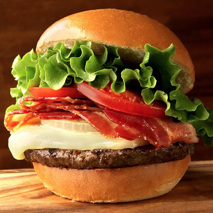 厚切りチーズベーコンバーガー
